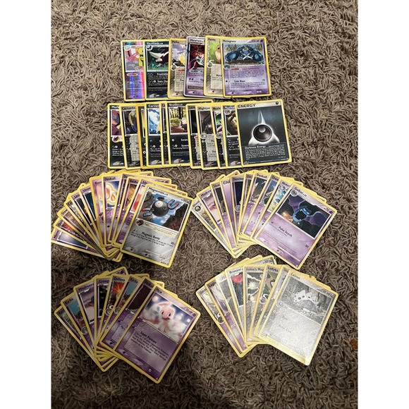 Pokemon Card Lot 55 Cards - Mew, Mewtwo, Eevee, Metagross, Pichu, Dark, Holo - Picture 1 of 3